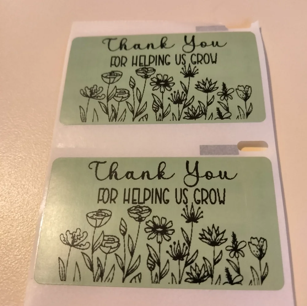 💙100 Helping Us Grow- Shipping Labels Thermal Packaging Stickers 2.25